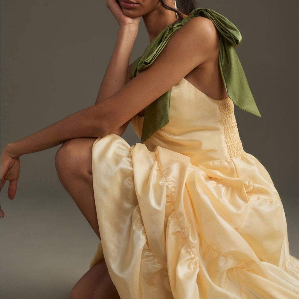 NWT Anthropologie Hutch Scoop-Neck Tiered Maxi Dress sz M - Picture 3 of 4